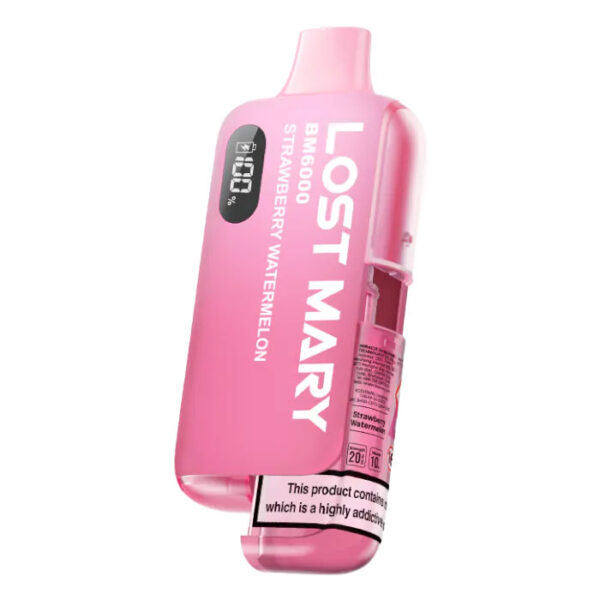 Bulk Buy Lost Mary BM6000 Vapes at UK Wholesale Strawberry Watermelon Flavour