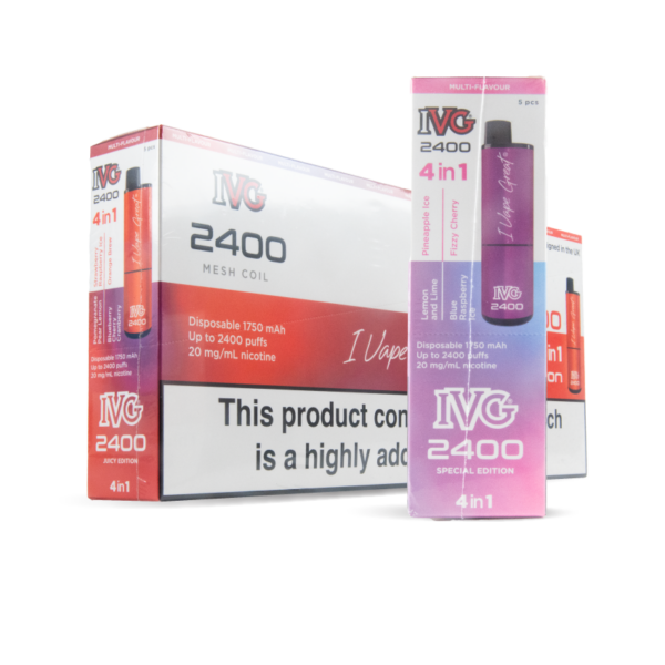 IVG 4-in-1 2400 Vape Kit (Pack of 5)