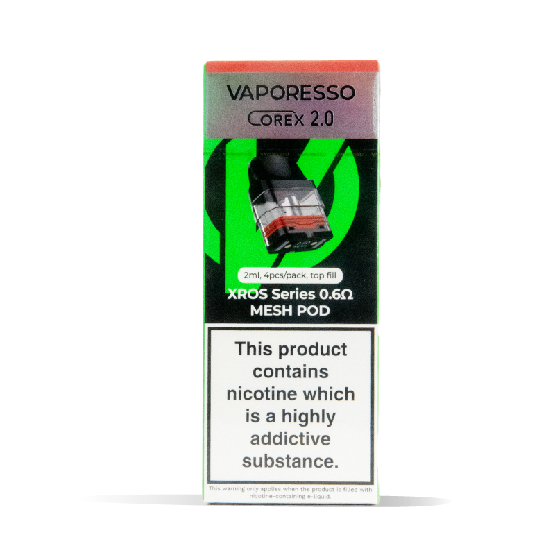 Vaporesso XROS Pods Mesh 4 Pack COREX 2.0 with 0.6 ohm