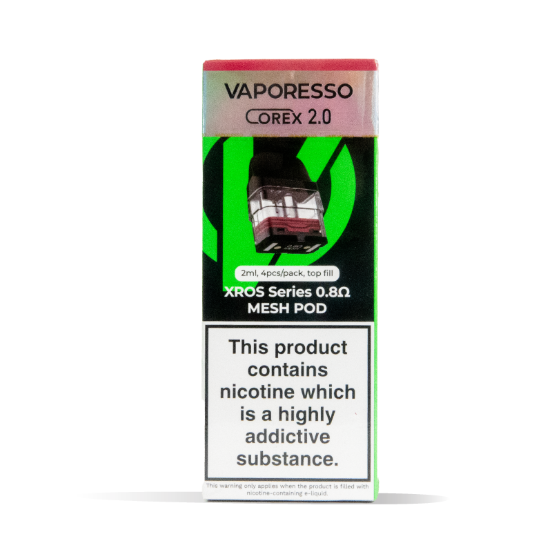 Vaporesso XROS Pods Mesh 4 Pack COREX 2.0 with 0.8 ohm