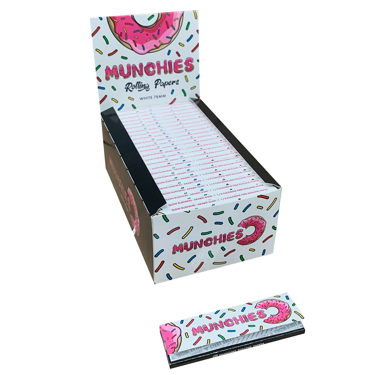 Monkey King Munchies Unbleached Medium 1 1/4 Rolling Papers for Smoking Small Skins