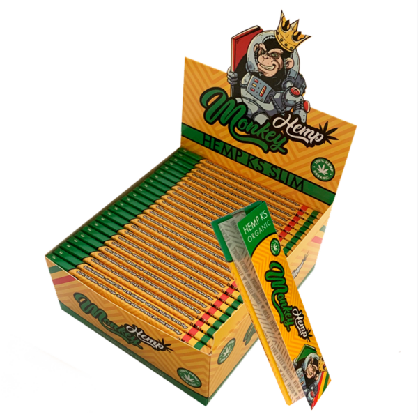 UK Monkey King Rolling Papers for Smoking - King Size Slim Hemp