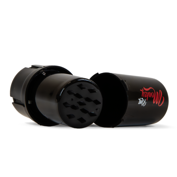 Monkey King Plastic Black Stash Pot Grinder Taken Apart