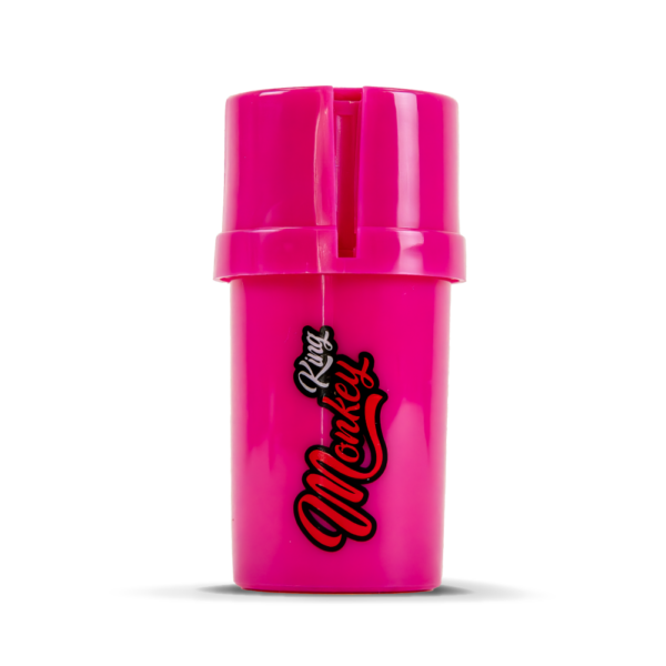 Monkey King Plastic Pink Stash Pot Grinder