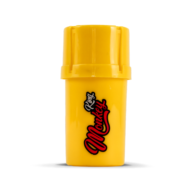 Monkey King Plastic Yellow Stash Pot Grinder