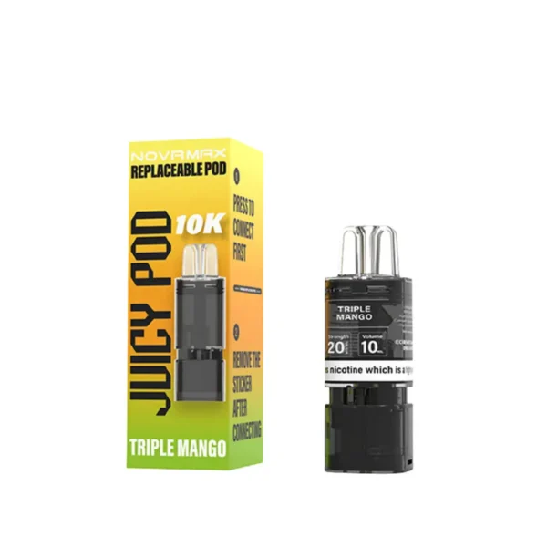 juicy pod novamax 10k replacement prefilled pod cartridges triple mango