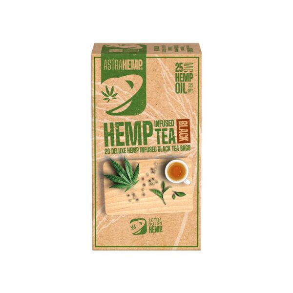 Astra Hemp CBD Tea Bags Black Top CDU