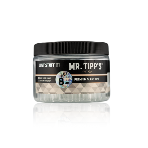 Mr Tipps Glass Filter Tips Comapact Jar