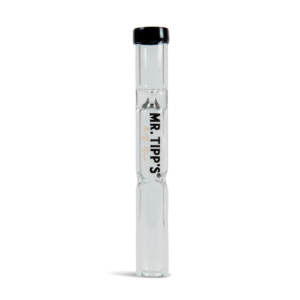 Mr Tipps Glass Taster Chillum Pipes with Glass Filter Stood