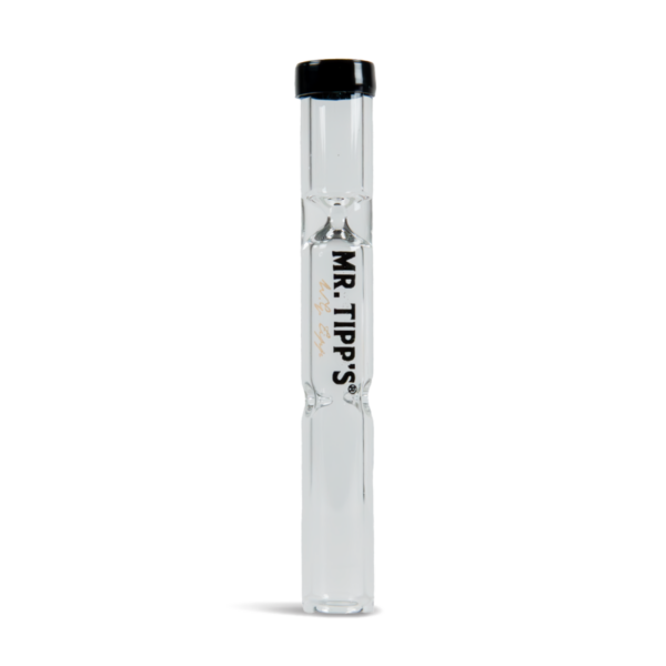 Mr Tipps Glass Taster Chillum Pipes with Glass Filter Stood