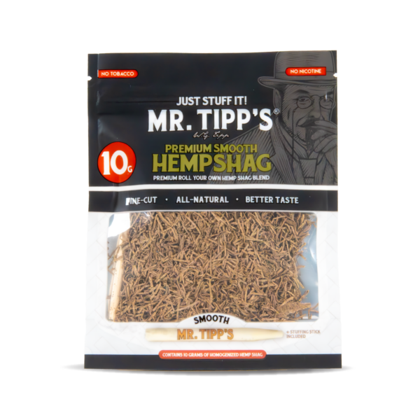 Mr Tipps Hemp Shag Tobacco Alternative Nicotine Free 10g Pouch