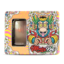 Psychedelic Monkey King Large Metal Smoking Storage Box with Window for Rolling Paraphernalia