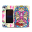 Pink Monkey King Large Metal Smoking Storage Box with Window for Rolling Paraphernalia
