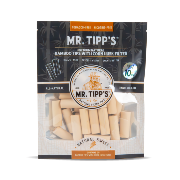 Mr Tipp's Bamboo Corn Husk Filter Tips 30 Pack