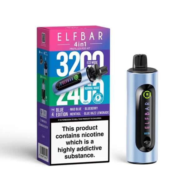 Blue Edition Elfbar 4in1 Prefilled Pod Kit