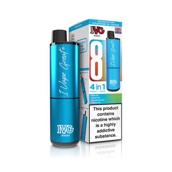 Frozen Edition Flavour IVG 2400 Vape Pod Kit UK Compliant - Bulk 5 Pack