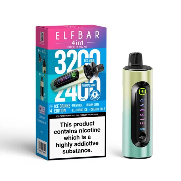 Ice Drinks Edition Elfbar 4in1 Prefilled Pod Kit