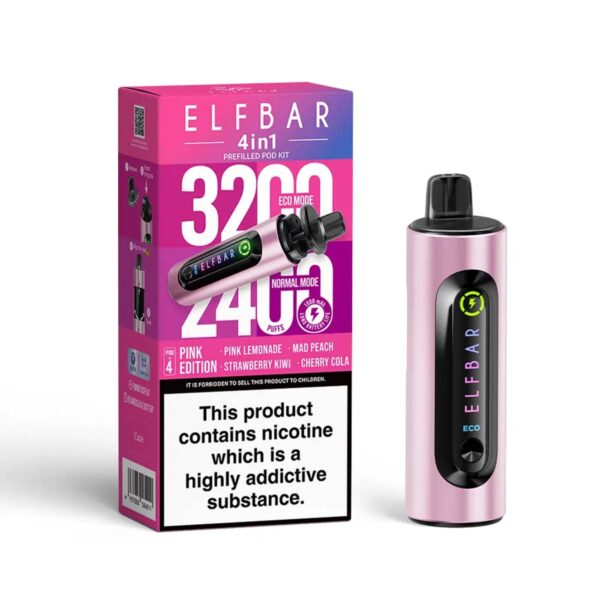 Pink Edition Elfbar 4in1 Prefilled Pod Kit