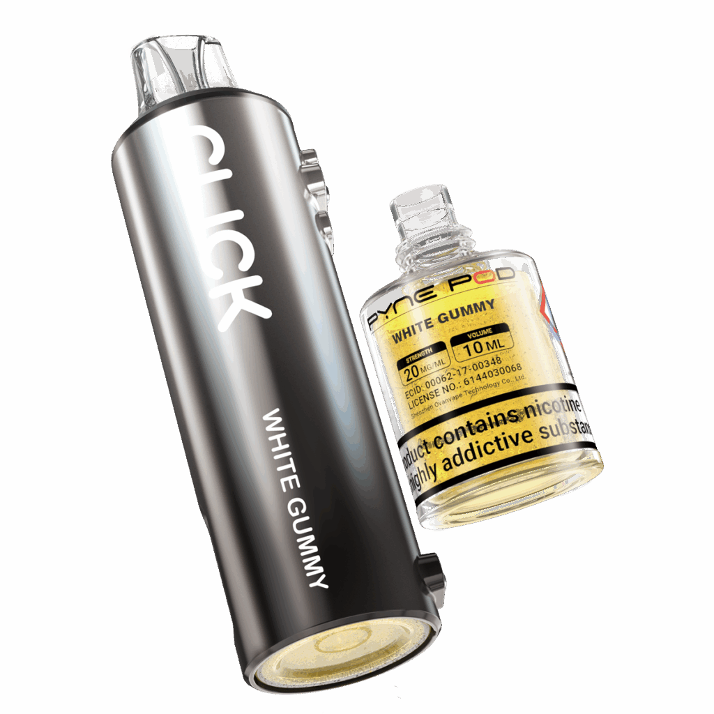 WHITE GUMMY Pre-Filled Pod Replacement for Pyne Pod Click 500K Vape Kits