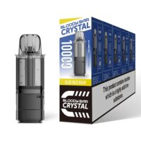 Blue Razz Bear - Bloody Bar Crystal 10K Vape Pod Replacements Prefilled Refills