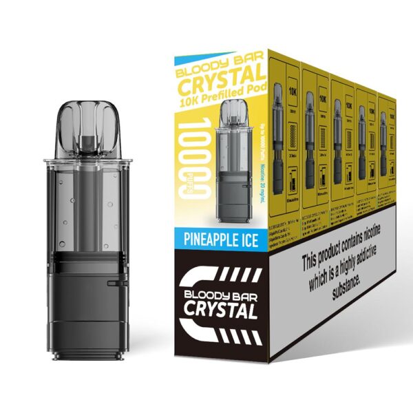Pineapple Ice - Bloody Bar Crystal 10K Vape Pod Replacements Prefilled Refills