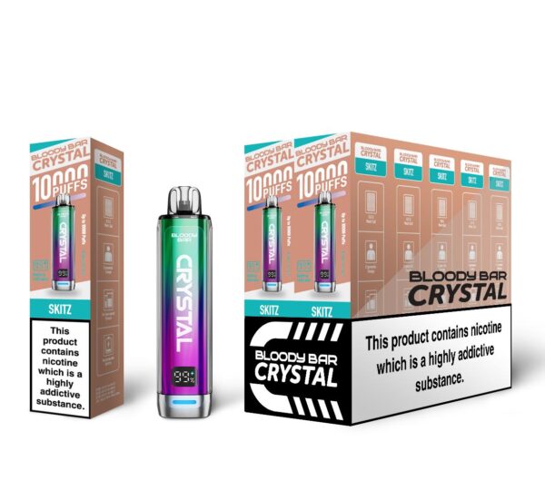 Skitz Bloody Bar Crystal 10K Vape Pod Kit UK Compliant