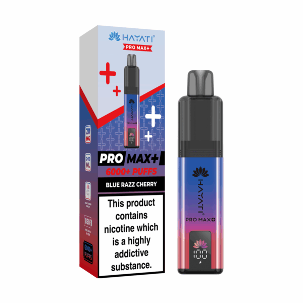 Blue Razz Cherry Hayati Pro Max 6000 Vape Kit