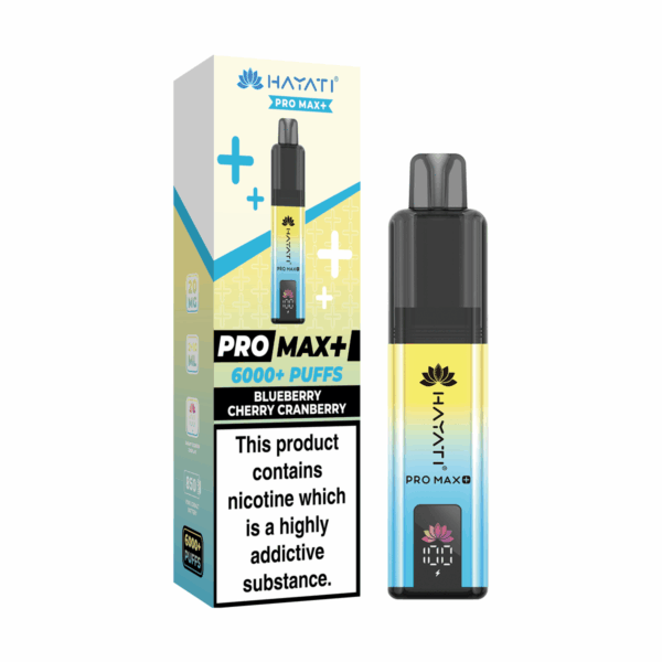 Blueberry Cherry Cranberry Hayati Pro Max 6000 Vape Kit