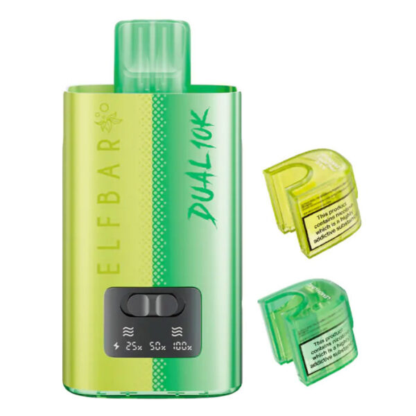 Lemon Edition Flavour Elfbar Dual 10K Vape Pod Kit - Bulk 5 Pack