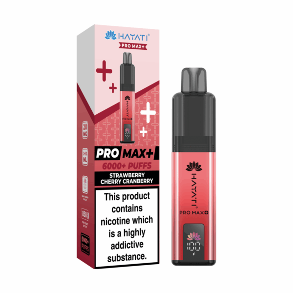 Strawberry Cherry Cranberry Hayati Pro Max 6000 Vape Kit