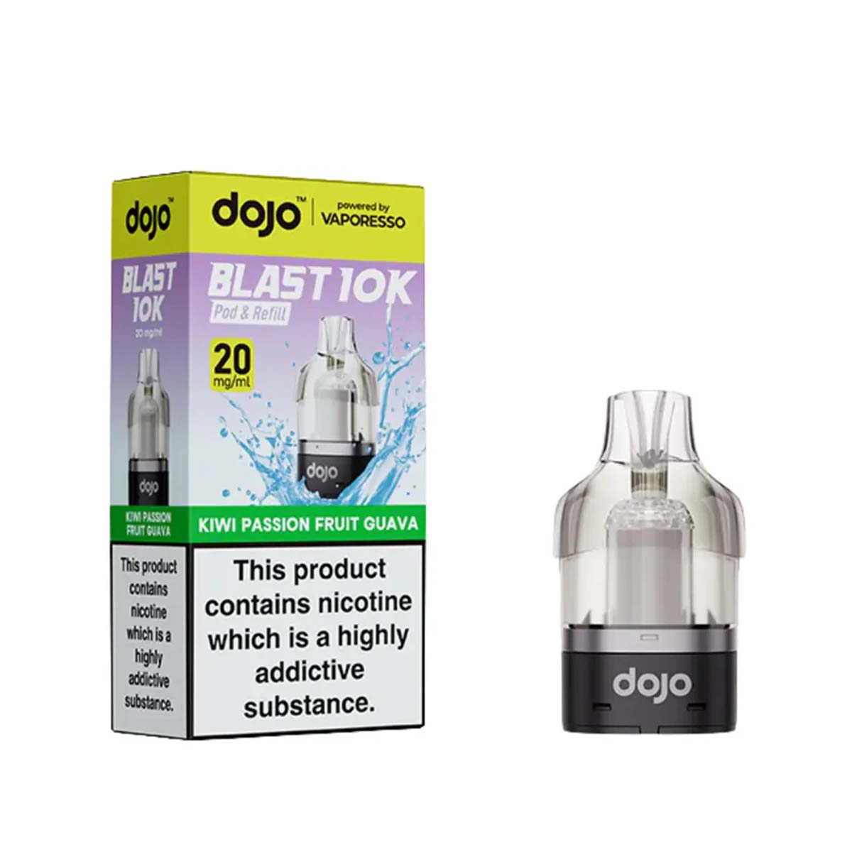 Vaporesso Dojo Blast 10K Prefilled Refill Pods Kiwi Passion Fruit Guava