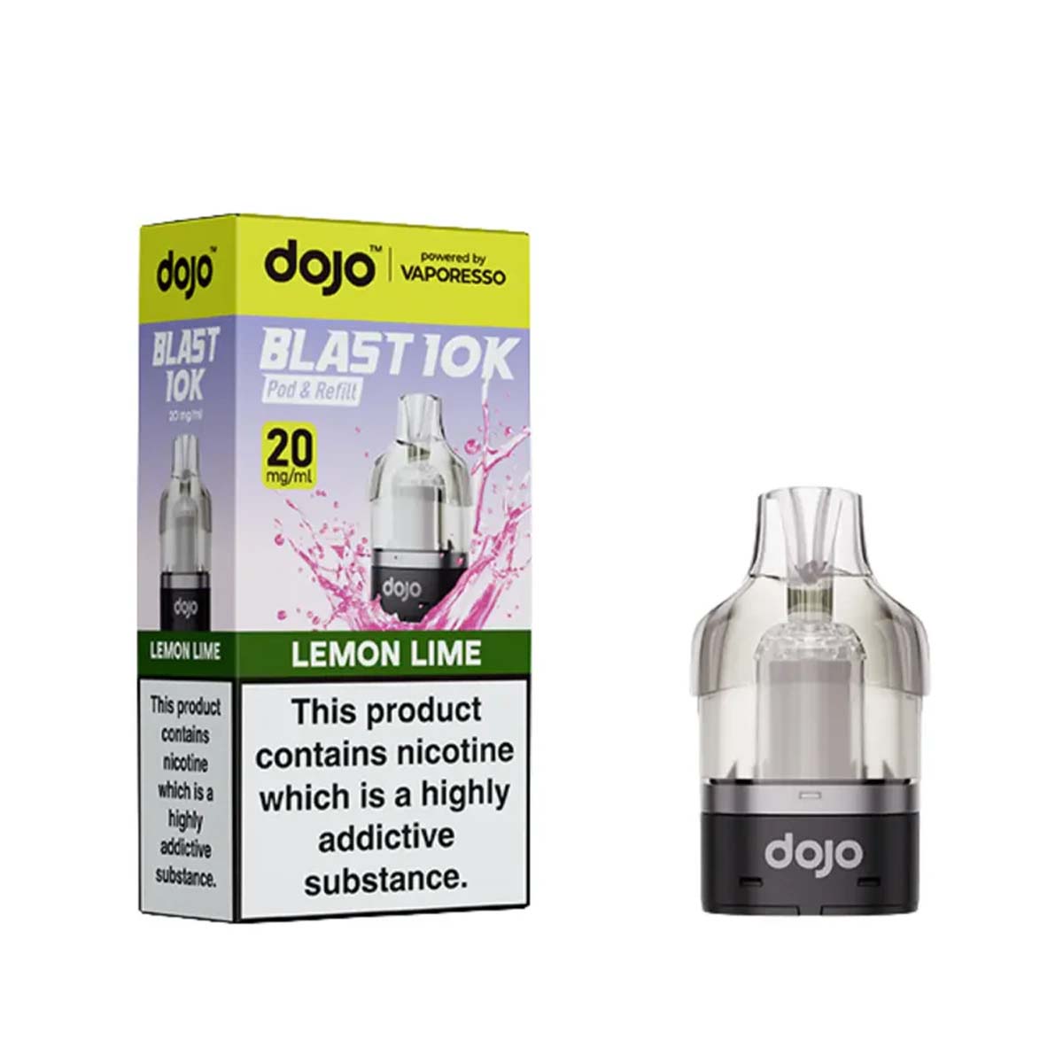 Vaporesso Dojo Blast 10K Prefilled Refill Pods Lemon Lime