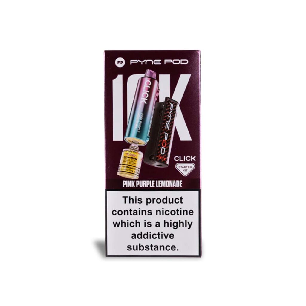 Pyne Pod Click 10K Vape Pod Kit Pink Purple Lemonade