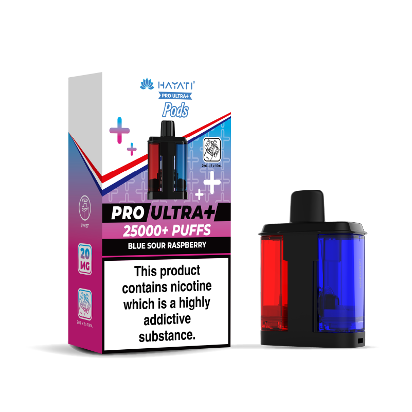 Hayati Pro Ultra 25K Refill Pod Replacements Blue Sour Raspberry