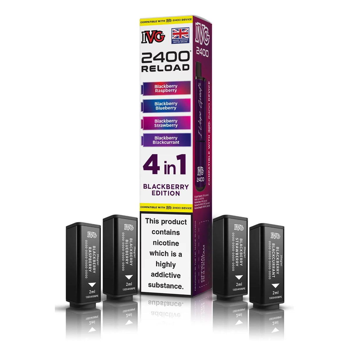 ivg 2400 reload pods blackberry edition