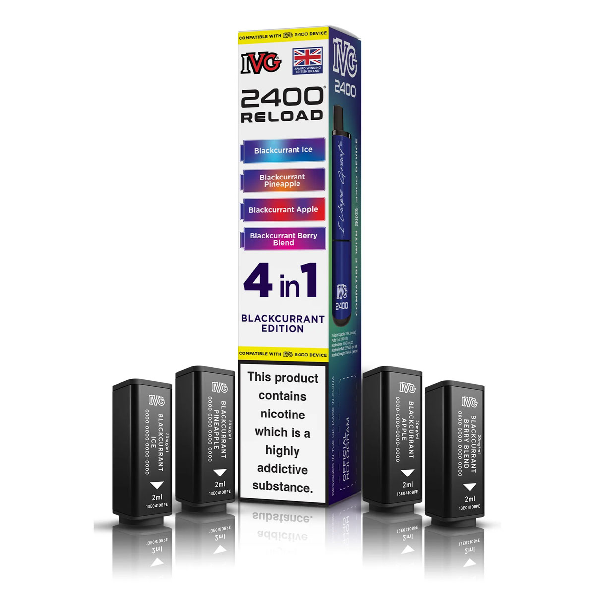 ivg 2400 reload pods blackcurrant edition