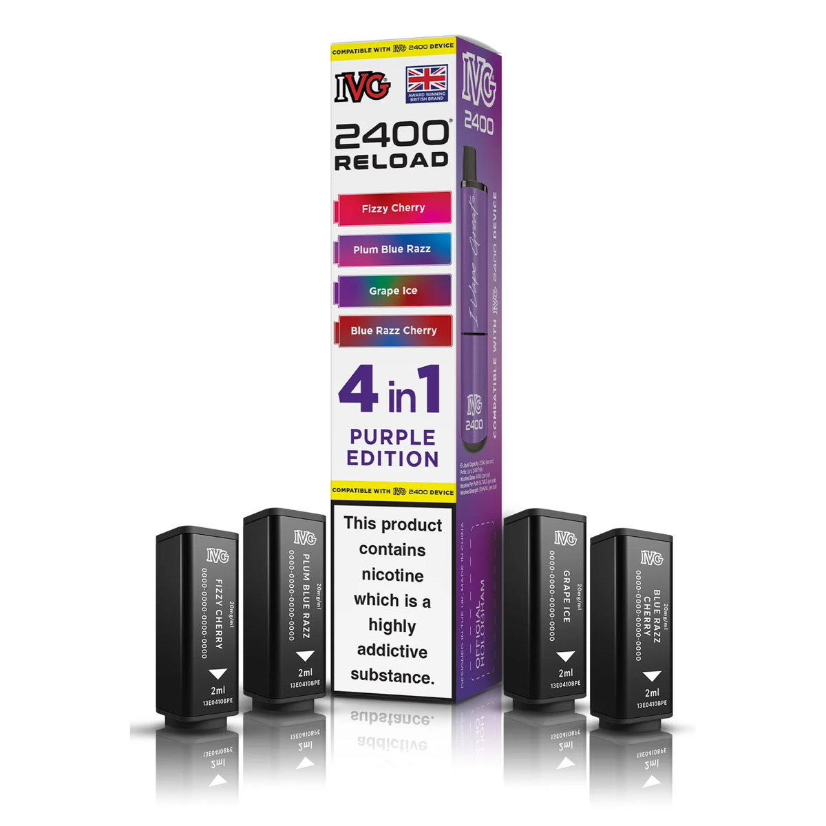 ivg 2400 reload pods purple edition