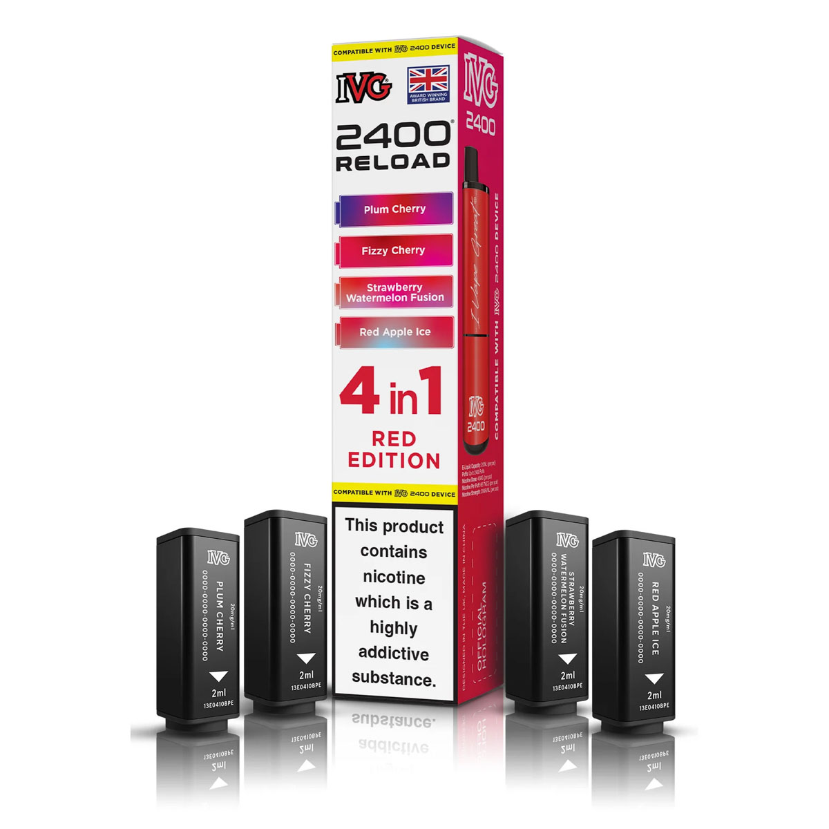 ivg 2400 reload pods red edtiion