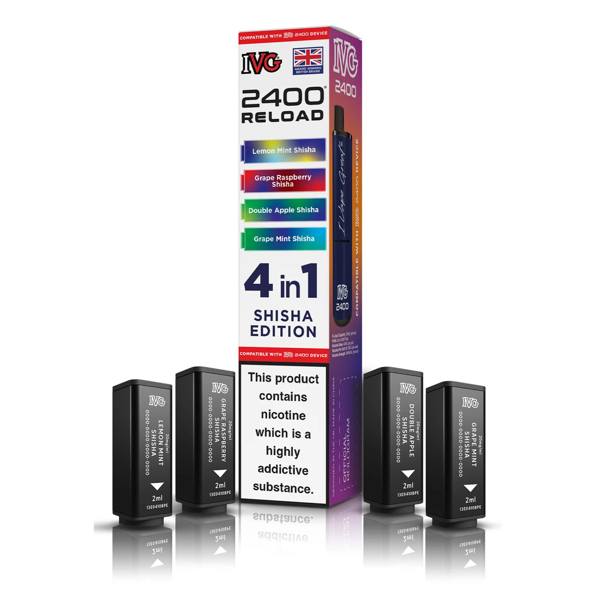 ivg 2400 reload pods shisha edition