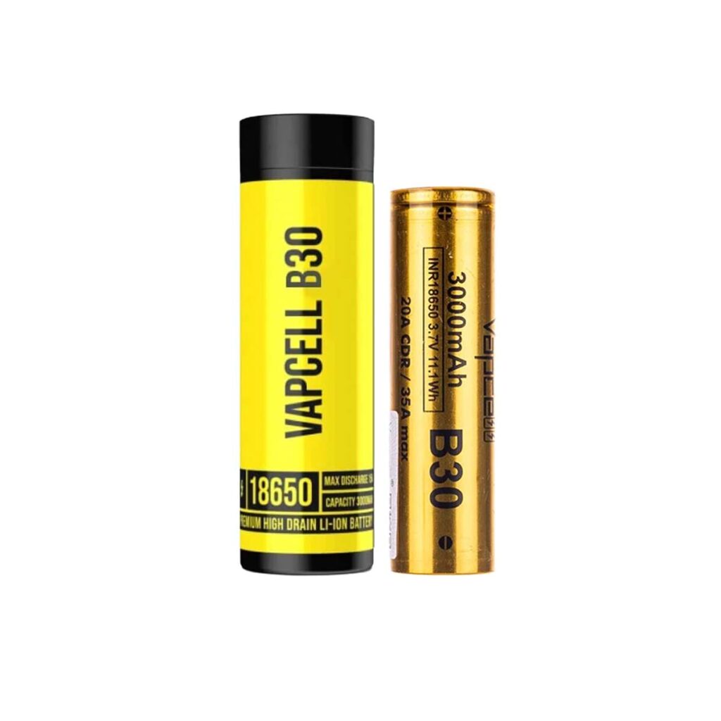Vapcell 18650 Battery External B30 Model Wholesale - Case and battery